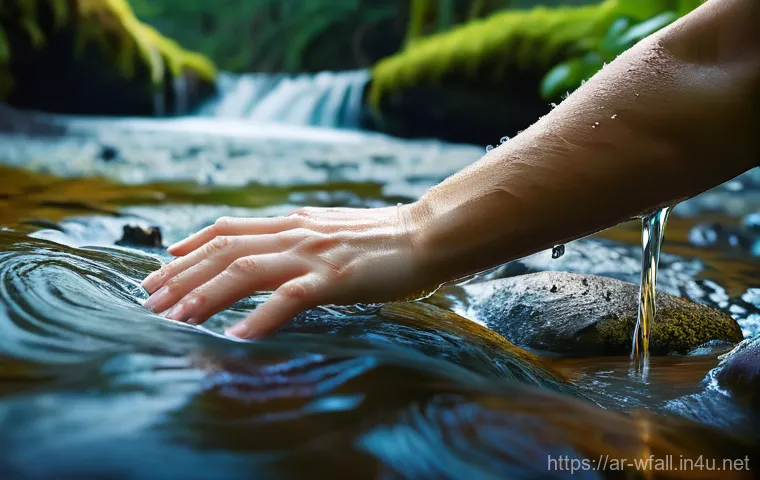 폭포 속 광물과 성분 - **A Journey Through Ancient Rocks:**
A majestic, wide-angle shot of a pristine waterfall cascadi... 폭포 속 광물과 성분 - **A Journey Through Ancient Rocks:**
A majestic, wide-angle shot of a pristine waterfall cascadi...